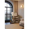 Designový konzolový stolek Stilig ST962 122 cm hnědý/zlatý