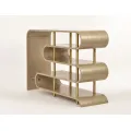 Designový konzolový stolek Stilig ST962 122 cm hnědý/zlatý