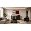 Komoda Stilig ST023B 160 cm černá/zlatá