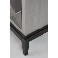 Komoda Stilig ST504 152 cm z masivu šedá/zlatá