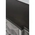 Komoda Stilig ST504 152 cm z masivu šedá/zlatá