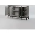 Komoda Stilig ST504 152 cm z masivu šedá/zlatá