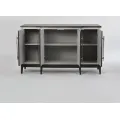 Komoda Stilig ST504 152 cm z masivu šedá/zlatá