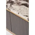 TV stolek Stilig ST916 200 cm mramor/grafit/zlatý