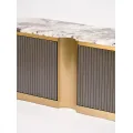 TV stolek Stilig ST916 200 cm mramor/grafit/zlatý