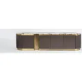 TV stolek Stilig ST916 200 cm mramor/grafit/zlatý