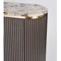 Komoda Stilig ST917 158 cm grafit/zlatá/mramor
