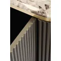 Komoda Stilig ST917 158 cm grafit/zlatá/mramor