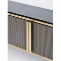 TV stolek Stilig ST382A 200 cm černý mramor/zlatý
