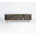 TV stolek Stilig ST382A 200 cm černý mramor/zlatý