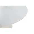Jídelní stůl Modig 120 cm eko kůže ecru/mramor
