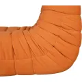 Designové křeslo Nua samet oranžové