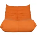 Designové křeslo Nua samet oranžové