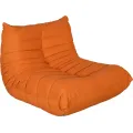 Designové křeslo Nua samet oranžové