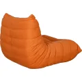 Designové křeslo Nua samet oranžové