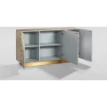 Komoda Stilig ST802 150 cm šampaňská/zlatá