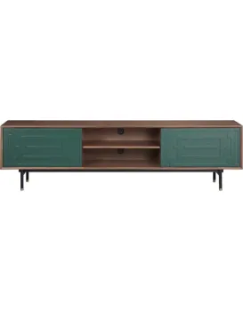 TV stolek Stilig ST153 200 cm ořech/zelený