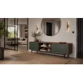 TV stolek Stilig ST153 200 cm ořech/zelený