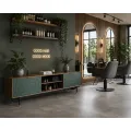 TV stolek Stilig ST153 200 cm ořech/zelený
