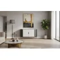 Komoda Stilig ST906 150 cm grafit/krémová/zlatá