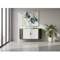 Komoda Stilig ST906 150 cm grafit/krémová/zlatá