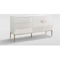 Komoda Stilig ST102A 160 cm bílá/zlatá