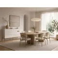 Komoda Stilig ST102A 160 cm bílá/zlatá