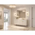 Komoda Stilig ST102A 160 cm bílá/zlatá