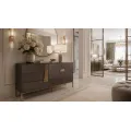 Komoda Stilig ST102 160 cm grafit/zlatá