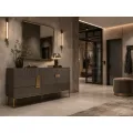 Komoda Stilig ST102 160 cm grafit/zlatá