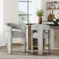 Designová barová židle Leith šedá