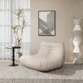 Designové křeslo Nua samet béžové