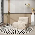 Designové křeslo Nua samet béžové