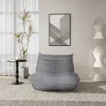 Designové křeslo Nua samet šedé