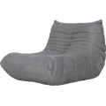 Designové křeslo Nua samet šedé