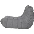 Designové křeslo Nua samet šedé