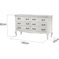 Komoda Venezia 140 cm z masivu dub Benátský