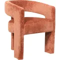 Designové čalouněné jídelní křeslo Leith cihlové