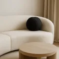 Dekorační polštář Leith samet černý
