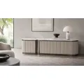 TV stolek Stilig ST916C 200 cm mramor/béžový/nikl