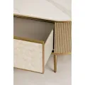 Konferenční stolek Stilig ST907 122 cm zlatý/slonovinový