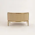 Konferenční stolek Stilig ST907 122 cm zlatý/slonovinový