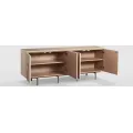Komoda Stilig ST307 180 cm dub bílý/zlatá
