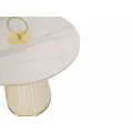 Konferenční stolek Modig 60 cm eko kůže ecru/mramor