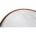 Noční stolek Modig M36 50 cm umělá kůže hnědý/mramor