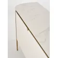 TV stolek Stilig ST120 200 cm ecru/zlatý/mramor