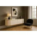 TV stolek Stilig ST120 200 cm ecru/zlatý/mramor