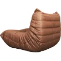 Designové křeslo Nua ekokůže hnědé
