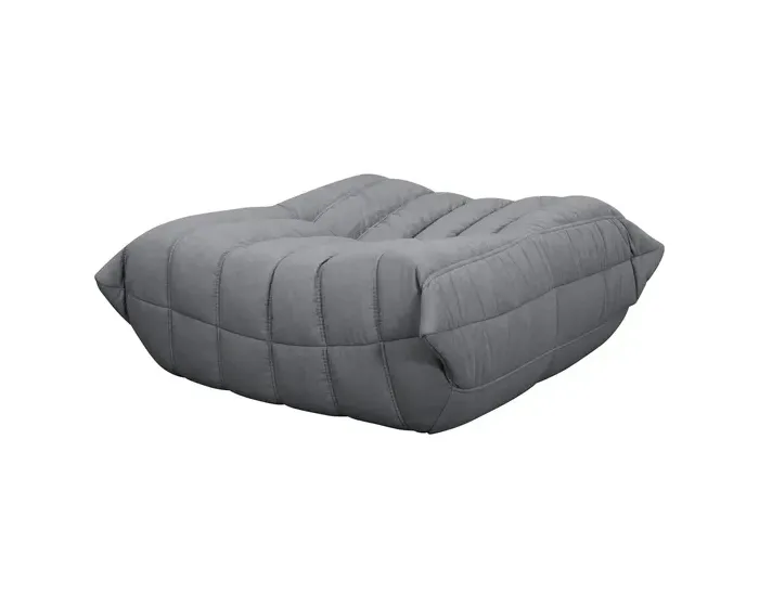 Taburet Nua 86 cm samet šedý