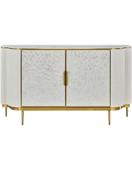 Komoda Stilig ST906C 150 cm krémová/zlatá